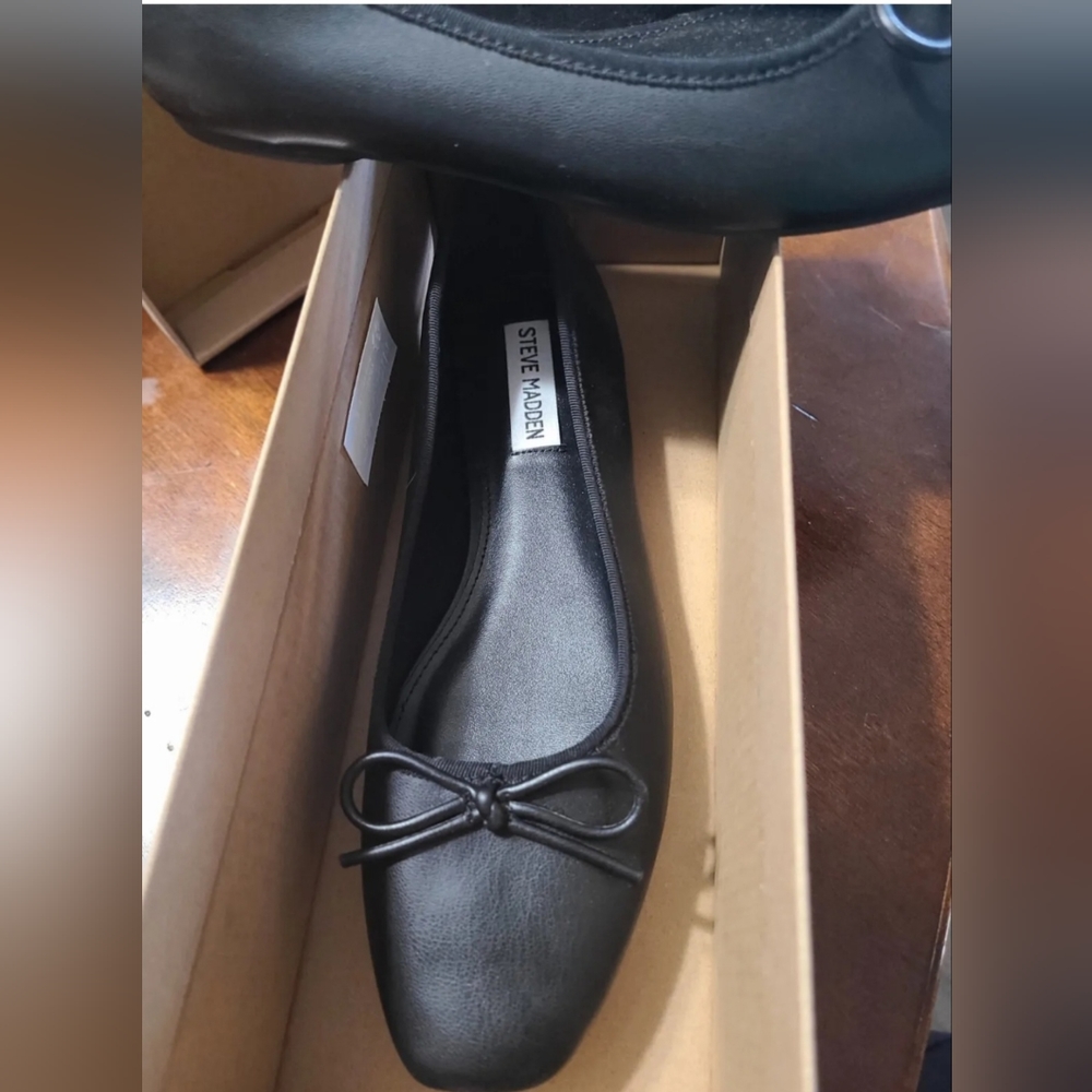 Steve Madden Hartford Black Womens Shoes Size 8 M Flats